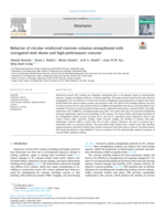Behavior of circular reinforced concrete columns strengthened with corrugated steel sheets and high-performance concrete