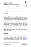 The university experience of female ADHD students from their perspective: cross-sectional findings from two Australian universities