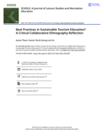 Best Practices in Sustainable Tourism Education? A Critical Collaborative Ethnography Reflection