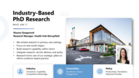 A case for industry-based PhD candidates and their importance to the future of primary care