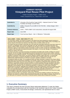 Summary Report: Vineyard Post Reuse Pilot Project