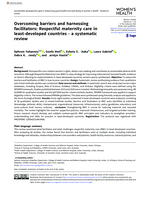 Overcoming barriers and harnessing facilitators: Respectful maternity care in least-developed countries - a systematic review