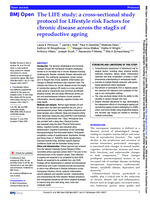 The LIFE study: a cross-sectional study protocol for LIfestyle risk Factors for chronic disease across the stagEs of reproductive ageing
