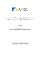Consumer Blame Attribution: Exploring Culpability and Severity in Brand Transgressions with Social Media Influencers