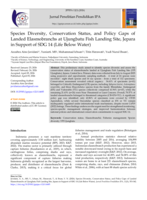 Species Diversity, Conservation Status, and Policy Gaps of Landed Elasmobranchs at Ujungbatu Fish Landing Site, Jepara in Support of SDG 14 (Life Below Water)