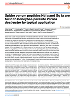 Spider venom peptides Ht1a and Gg1a are toxic to honeybee parasite Varroa destructor by topical application