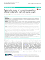 Systematic review of economic evaluations of interventions for high risk young people