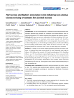 Prevalence and factors associated with polydrug use among clients seeking treatment for alcohol misuse