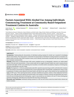 Factors Associated With Alcohol Use Among Individuals Commencing Treatment at Community-Based Outpatient Treatment Centres in Australia