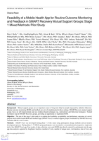 Feasibility of a Mobile Health App for Routine Outcome Monitoring and Feedback in SMART Recovery Mutual Support Groups: Stage 1 Mixed Methods Pilot Study