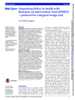 Supporting Policy In health with Research: an Intervention Trial (SPIRIT)—protocol for a stepped wedge trial