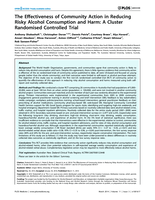 The Effectiveness of Community Action in Reducing Risky Alcohol Consumption and Harm: A Cluster Randomised Controlled Trial