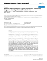 Patterns of drug use among a sample of drug users and injecting drug users attending a General Practice in Iran