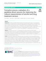 Formative process evaluation of a guideline-driven process for improving the cultural responsiveness of alcohol and drug treatment services