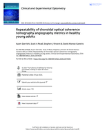 Repeatability of choroidal optical coherence tomography angiography metrics in healthy young adults