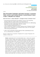 Does Increasing Community and Liquor Licensees' Awareness, Police Activity, and Feedback Reduce Alcohol-Related Violent Crime? A Benefit-Cost Analysis