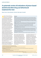 A systematic review of evaluations of prison-based alcohol and other drug use behavioural treatment for men