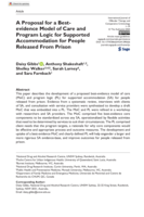 A Proposal for a Best-evidence Model of Care and Program Logic for Supported Accommodation for People Released From Prison