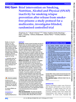 Brief intervention on Smoking, Nutrition, Alcohol and Physical (SNAP) inactivity for smoking relapse prevention after release from smoke-free prisons: a study protocol for a multicentre, investigator-blinded, randomised controlled trial