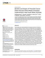 Benefit cost analysis of three skin cancer public education mass-media campaigns implemented in New South Wales, Australia