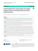Understanding the unique goals of complex support clients accessing alcohol and other drug treatment
