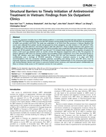 Structural Barriers to Timely Initiation of Antiretroviral Treatment in Vietnam: Findings from Six Outpatient Clinics