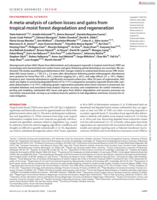 A meta-analysis of carbon losses and gains from tropical moist forest degradation and regeneration