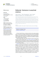 Editorial: Horizons in arachnid science