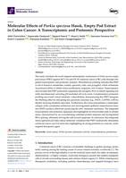 Molecular Effects of Parkia speciosa Hassk. Empty Pod Extract in Colon Cancer: A Transcriptomic and Proteomic Perspective