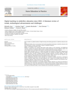 Digital teaching in midwifery education since 2021: A literature review of trends, technological advancements and challenges