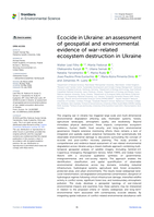 Ecocide in Ukraine: an assessment of geospatial and environmental evidence of war-related ecosystem destruction in Ukraine