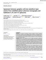 Agreement between ganglion cell-inner plexiform layer metrics from widefield optical coherence tomography and Goldmann II, III, and V in glaucoma