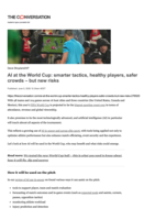 AI at the World Cup: smarter tactics, healthy players, safer crowds – but new risks