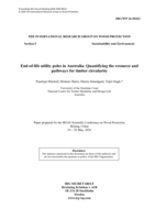 End-of-life utility poles in Australia: Quantifying the resource and pathways for timber circularity