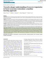 Toward a deeper understanding of recovery trajectories in forest ecosystem restoration: a machine learning approach
