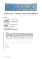 Exploring Women's Experiences of Gender-Based Violence and Other Threats to Safety on Public Transport in Bangladesh