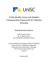 A Data Quality-Aware and Adaptive Communication Framework for Vehicular Networks