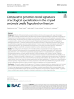 Comparative genomics reveal signatures of ecological specialization in the striped ambrosia beetle Trypodendron lineatum