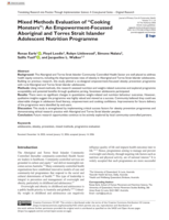Mixed Methods Evaluation of “Cooking Monsters”: An Empowerment-Focussed Aboriginal and Torres Strait Islander Adolescent Nutrition Programme