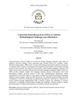 Classroom-based Research in LESLLA Contexts: Methodological Challenges and Affordances