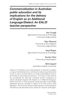 Commercialisation in Australian public education and its implications for the delivery of English as an Additional Language/Dialect: An EAL/D teacher perspective