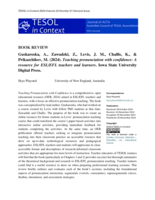 Book review: Guskaroska, A., Zawadzki, Z., Levis, J., Challis, K., Prikazchikov, M. (2024). Teaching pronunciation with confidence. Iowa State University.