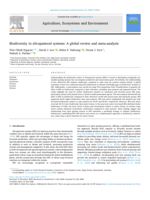 Biodiversity in silvopastoral systems: A global review and meta-analysis