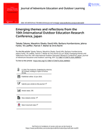 Emerging themes and reflections from the 10th International Outdoor Education Research Conference, Japan