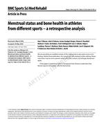 Menstrual status and bone health in athletes from different sports - a retrospective analysis