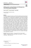 Shifting sands: re-valuing education with Aboriginal and Torres Strait Islander young people