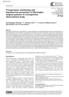 Temperature monitoring and hypothermia prevention in Norwegian surgical patients: A retrospective observational study