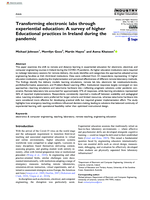Transforming electronic labs through experiential education: A survey of higher Educational practices in Ireland during the pandemic