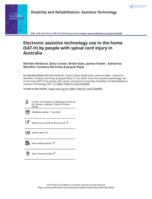 Electronic assistive technology use in the home (EAT-H) by people with spinal cord injury in Australia