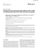 Targeting Pain Science Education With a Children’s Book: A Single Case Experimental Design (SCED) Study With a Sham Comparison